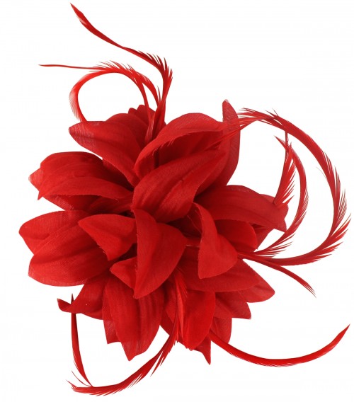red fascinator uk