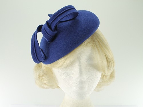 royal blue pillbox hat