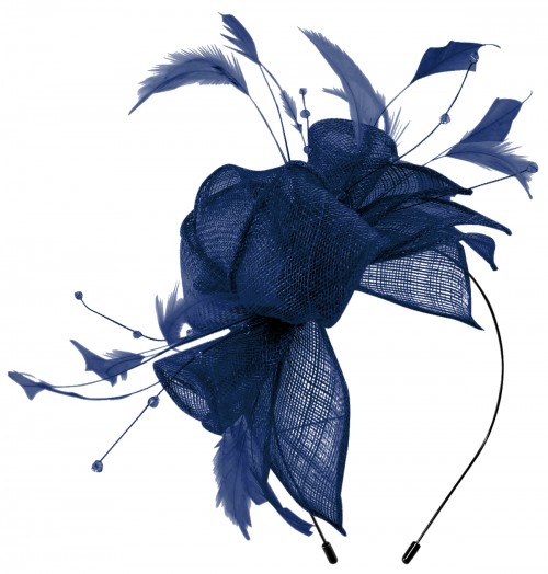 Max and Ellie Diamante Fascinator in Sapphire