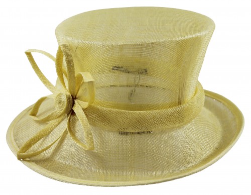 yellow occasion hat