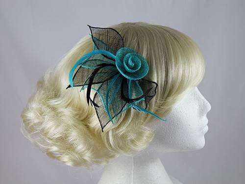 Aurora Collection Two Tone Rose Fascinator