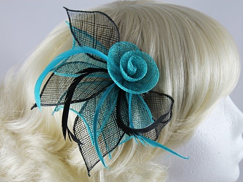 Aurora Collection Rose Two Tone Fascinator