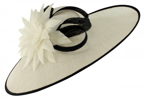 black and white wedding hats uk
