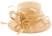 Elegance Collection Sinamay Loops Wedding Hat