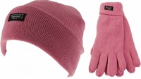 Thinsulate Ladies Beanie Ski Hat with Matching Gloves
