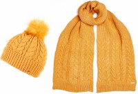 Alice Hannah Madeline Knitted Beanie and Matching Knitted Scarf