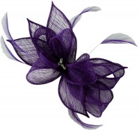 Failsworth Millinery Sinamay Diamante Clip Fascinator