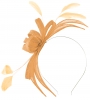 Failsworth Millinery Aliceband Sinamay Fascinator in Apricot