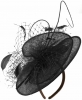 Failsworth Millinery Aliceband Events Disc Headpiece in Black