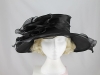 Wide Brimmed Occasion Hat in Black