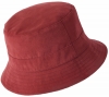 Failsworth Millinery Cotton Reversible Bucket Hat in Brick