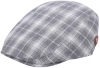 Royal Stallion Cotton Summer One Size Flat Cap in Charcoal Check