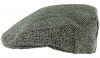Boardmans Harris Tweed Flat Cap in Checked 2 - Grey