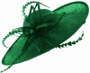 Failsworth Millinery Aliceband Saucer Headpiece in Emerald