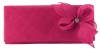 Elegance Collection Sinamay Diamante Occasion Bag in Fuchsia