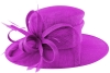 Failsworth Millinery Loops Events Hat in Fuchsia