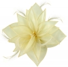 Failsworth Millinery Organza Leaves Fascinator in Ivory