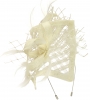 Max and Ellie Angular Events Aliceband Fascinator in Ivory