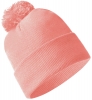 Royal Stallion Beanie Bobble Ski Hat in Light Pink