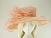 Wide Brimmed Occasion Hat in Light Pink