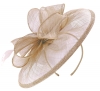 Failsworth Millinery Sinamay Disc Headpiece in Lupin