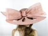Matthew Eluwande Millinery Perforated Pink Sinamay Hat