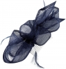 Aurora Collection Sinamay Comb Fascinator in Navy