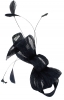 Elegance Collection Loops Clip Fascinator in Navy