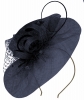Failsworth Millinery Aliceband Events Disc Fascinator in Navy