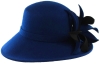 Failsworth Millinery Wool Felt Events Hat in Navy