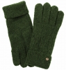 Failsworth Alice Cable Knit Gloves in Olive