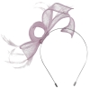 Max and Ellie Sinamay Fascinator in Orchid