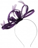 Failsworth Millinery Satin Loops Aliceband Fascinator in Pansy