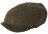 Failsworth Millinery Carloway Harris Tweed Baker Boy Cap in Pattern 3003 - Brown