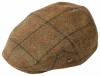 Failsworth Millinery Gamekeeper Wool Flat Cap in Pattern 827 - Brown