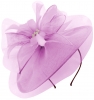 Failsworth Millinery Veiled Aliceband Events Disc in Peony