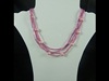 Tube Bead Necklace in Pink