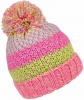 SSP Hats Multicoloured Girls Bobble Hat in Pink/Green