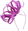 Aurora Collection Sinamay and Satin Loops Fascinator in Pink