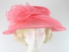 Collapsible Occasion Hat in Pink