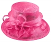 Elegance Collection Sinamay Loops Wedding Hat in Pink