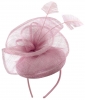 Hawkins Collection Events Headpiece Pillbox in Pink