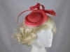 Aurora Collection Quill and Loops Headpiece in Coral