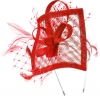 Max and Ellie Angular Events Aliceband Fascinator in Poppy