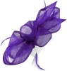 Aurora Collection Sinamay Comb Fascinator in Purple