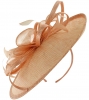 Failsworth Millinery Loops and Feathers Disc Headpiece in Rose-Gold