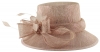 Hawkins Collection Bow Wedding Hat in Rose-Gold