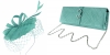 Failsworth Millinery Sinamay Pillbox with Matching Sinamay Occasion Bag in Sky
