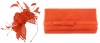 Max and Ellie Diamante Fascinator with Matching Occasion Bag in Orange