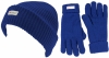 Thinsulate Beanie with Matching Gloves in Royal Blue